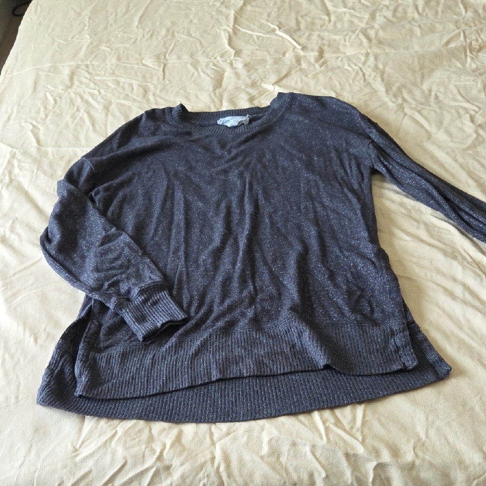 Elegant Charcoal Crew Neck Sweater